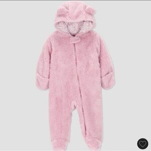 Adorable Pink Fleece Kids Footie